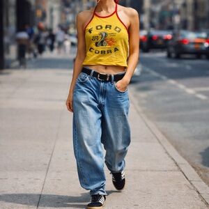 Ford Cobra Vintage Style Halter Top Size Medium